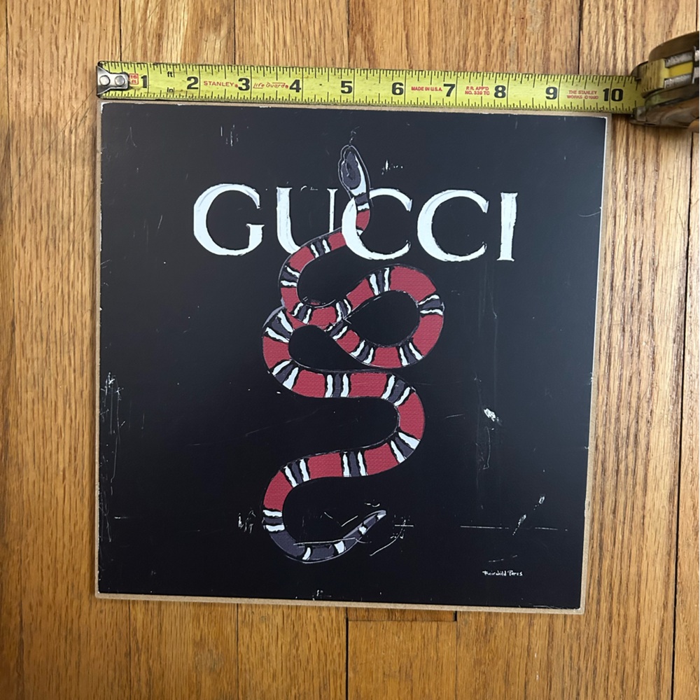 Gucci Red and Black Snake Design